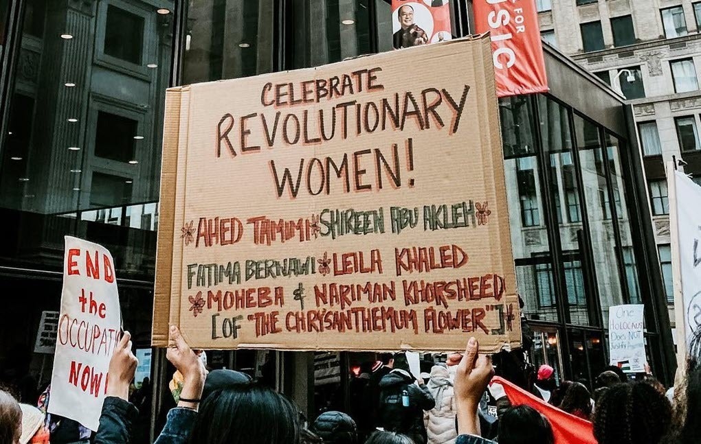 AntiIsrael Protesters Use International Women’s Day to Praise Female